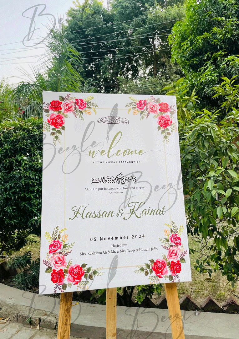 Wedding Welcome Board