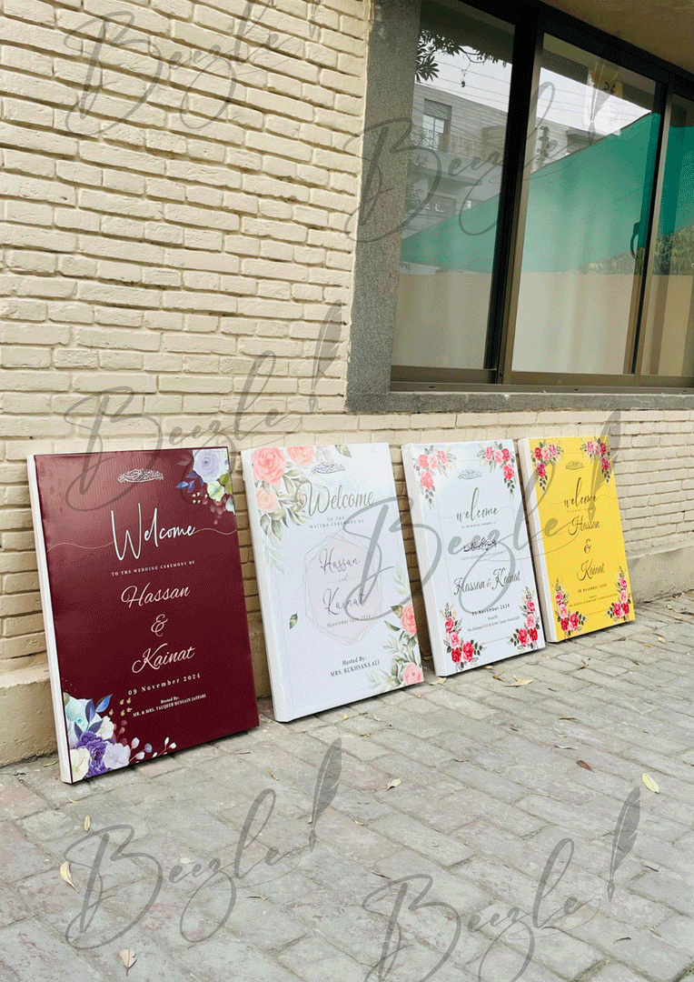 Nikkah Entrance Boards