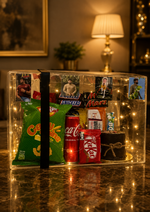 Load image into Gallery viewer, Customized Acrylic Celebration Box with Snacks &amp; Cake | GBO-075