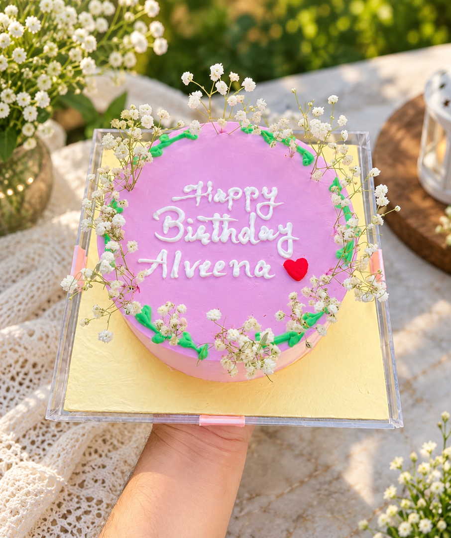 Pink Birthday Cake Box | CB-016