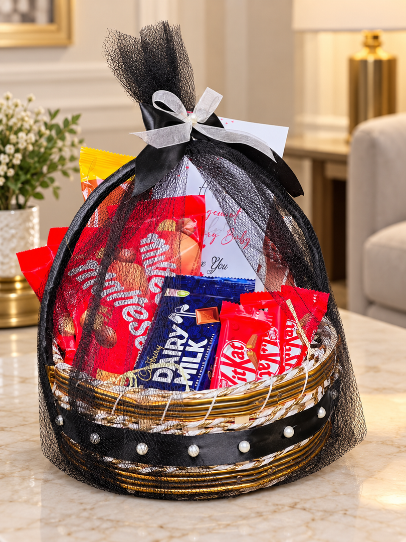 Personalized Engagement Anniversary Basket | GB-034