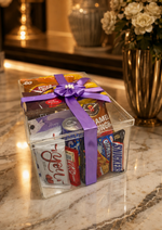 Load image into Gallery viewer, Stylish Acrylic Gift Box with Purple Ribbon | GBO-032