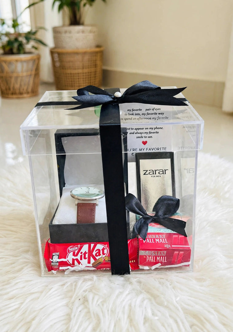 Gift Box for Him – Watch, Perfume & KitKat Treat | GBO-079