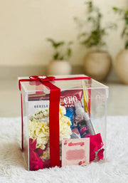 Eid Gift Box with Flowers & Snacks | GBO-069
