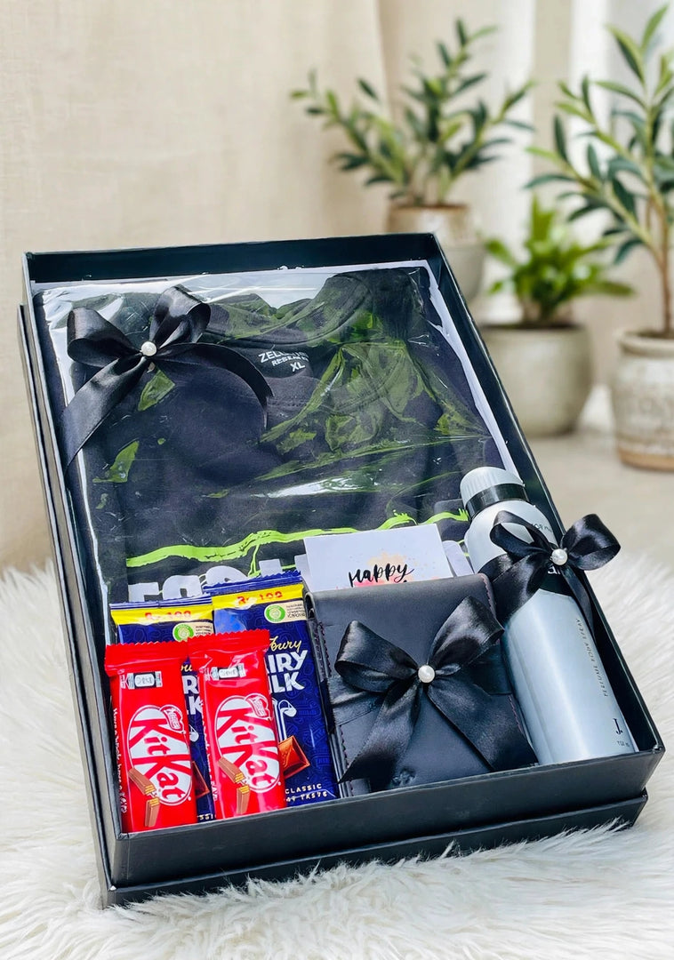 Men’s Premium Black Gift Box for Him | GBO-115