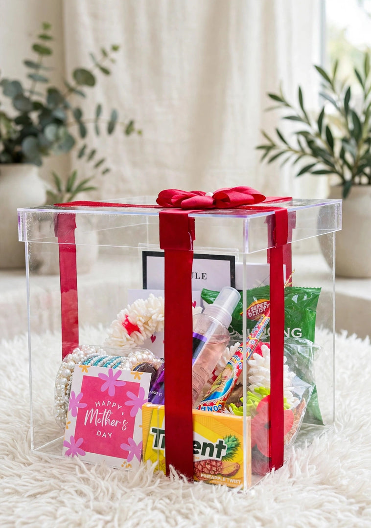 Crystal Clear Mother’s Day Acrylic Gift Box | GBO-080