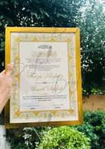 Load image into Gallery viewer, Golden Luxury Nikah Certificate
