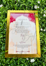 Load image into Gallery viewer, Nikah Certificate With Combination of Light Pink &amp; Purple Design | NC-096
