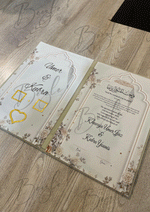 Load image into Gallery viewer, The Nikkah Booklet With Customized Golden Name &amp; Attractive Design | NB-019
