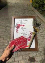 Nikkah Certificate, Nikkah Pen and Arm Band
