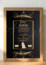 Load image into Gallery viewer, Customized Nikah Certificate With Black Classic Print | NC-139
