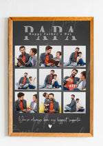 Load image into Gallery viewer, Customized Father&#39;s Day Photo Frame Collage | FD-003
