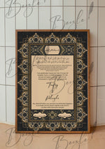 Load image into Gallery viewer, The Black Premium Nikah Certificate Design | NC-064
