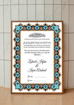 Load image into Gallery viewer, Blessed Bond: Enchanted Petal Nikaah Frame NC-033