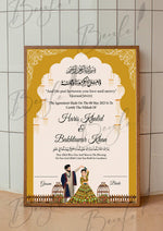 Load image into Gallery viewer, Customized Nikah Certificate With Beautiful Name and Classic Print | NC-126
