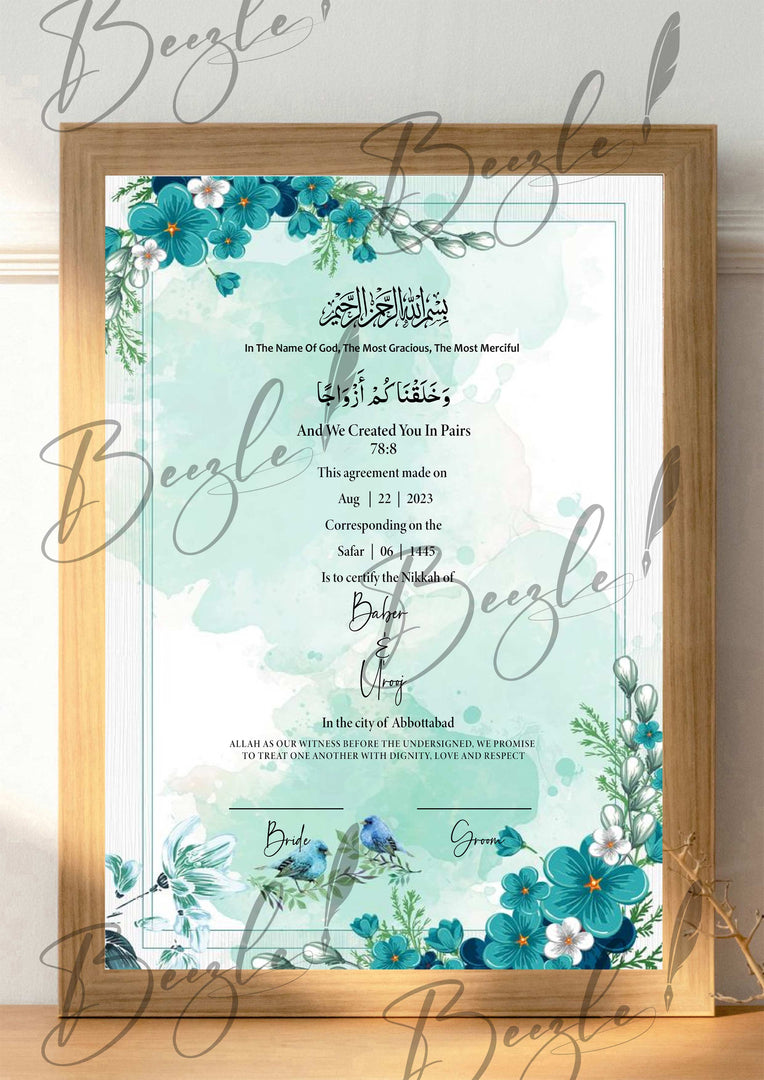 Nikah Certificate