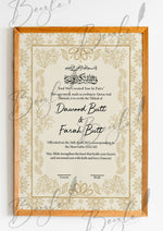 Load image into Gallery viewer, Customized Nikah Certificate With Classic Print | NC-133
