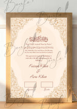 Load image into Gallery viewer, Nikah Certificate With Light Pink Classic Print | NC-132
