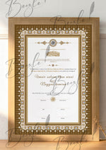 Load image into Gallery viewer, Premium Nikah Certificate With Brown Attractive Design | NC-062
