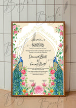 Load image into Gallery viewer, Nikah Certificate With Beautiful TWO Moor Design | NC-129
