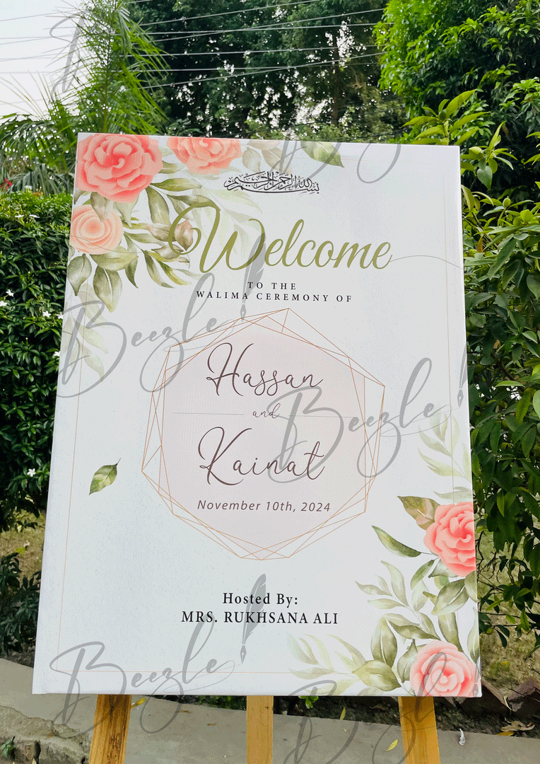 Wedding Welcome Board