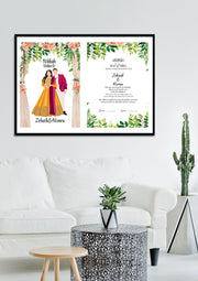 Customized Nikaah Mubarak Frame