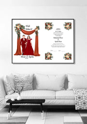 Customized Nikaah Mubarak Frame