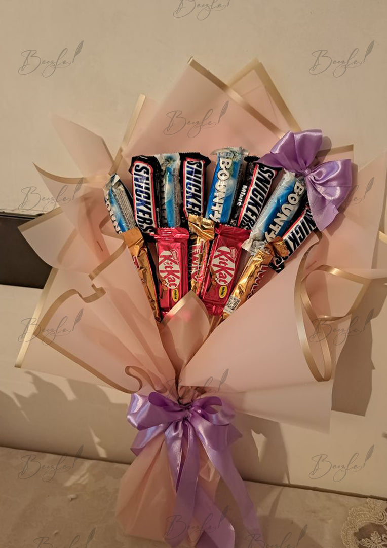 Chocolate Bouquet with Assorted Bars | BCG-119