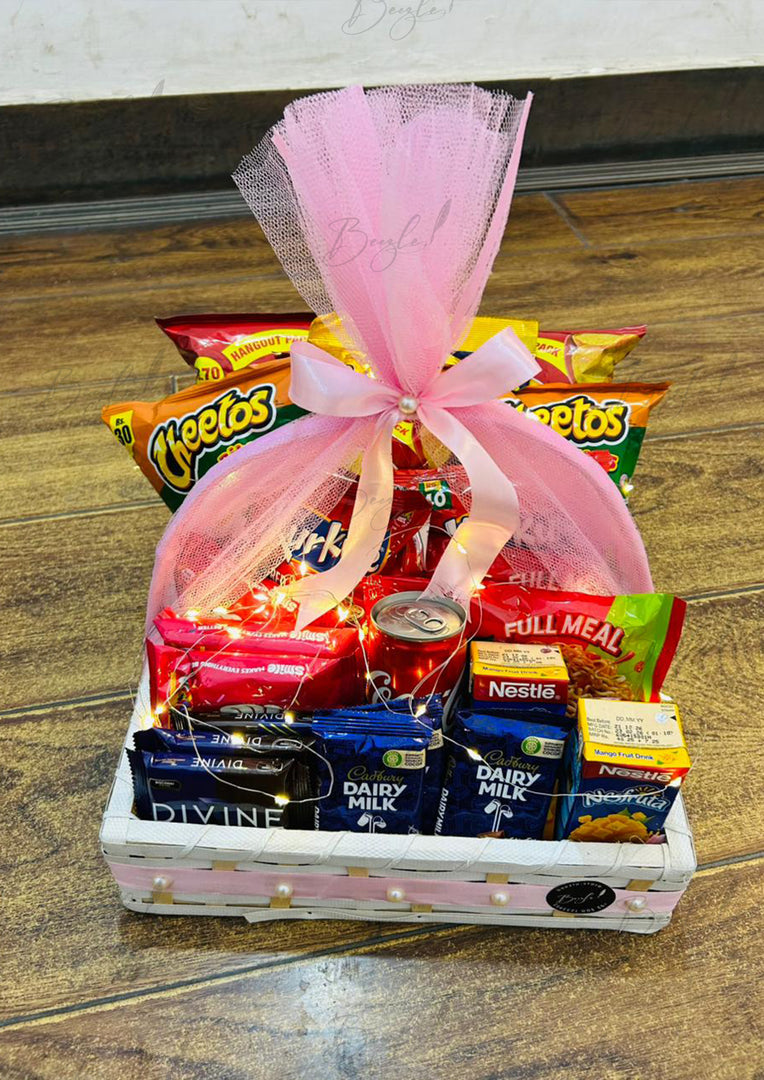 Snack Gift Basket with Chips & Drinks | GB-170