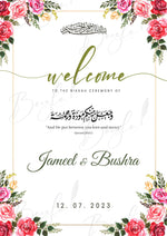 Load image into Gallery viewer, Nikkah Welcome Board 
