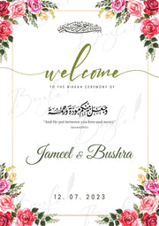 Nikkah Welcome Board 