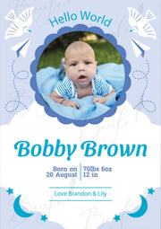 Customized New Bron Baby Announcement | BBAF-007