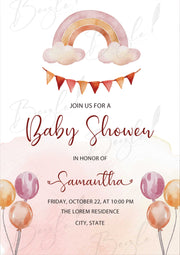 Baby Shower With Customized Baby Name | BS-001