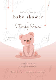 Baby Shower With Beautiful Teddy Bear Design | BS-003
