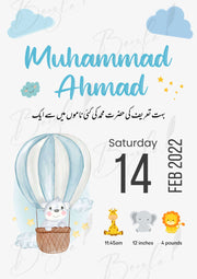 Welcome to the World Baby Announcement Frame | BBAF-005