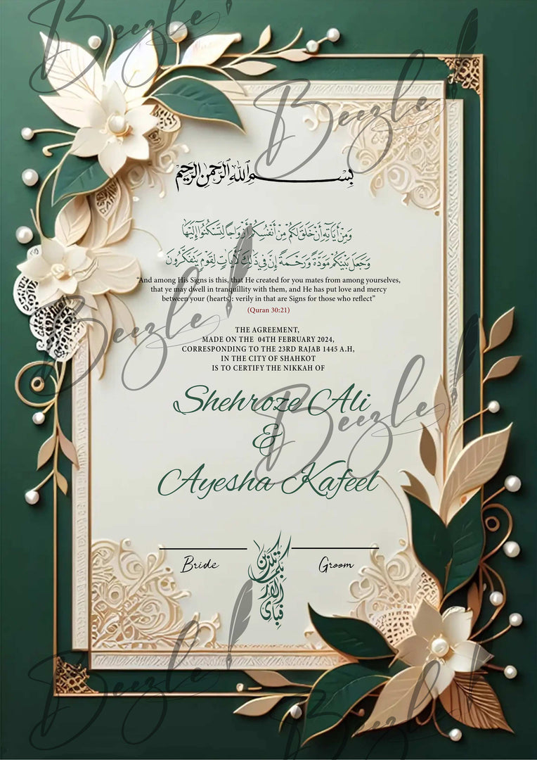 Nikah Certificate