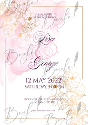 Invitation Nikah Certificate With Customized Name | NF-019