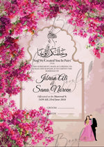 Load image into Gallery viewer, Nikah Certificate With Classic Pink Flower Design | NC-107
