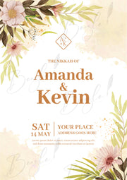 Nikah Frame With Customized Name & Attractive Print | NF-008