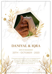 Customized Engagement Frame With Date & Name | EF-002