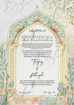 Load image into Gallery viewer, Nikah Certificate With Signature Line &amp; Customized Name | NC-058
