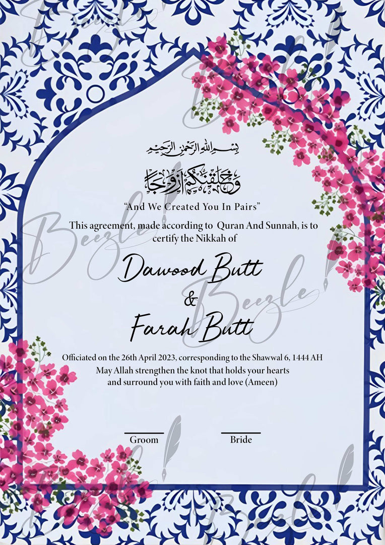 Nikah Certificate