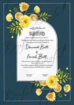 Load image into Gallery viewer, Nikkah Certificate with Dark Blue Attractive Design | NC-095
