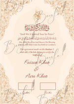 Load image into Gallery viewer, Nikah Certificate With Light Pink Classic Print | NC-132
