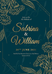 Nikah Frame With Customized Name | NF-025