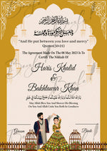 Load image into Gallery viewer, Customized Nikah Certificate With Beautiful Name and Classic Print | NC-126
