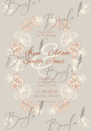 Classic Print Nikah Frame | NF-004