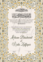 Load image into Gallery viewer, Attractive Nikah Certificate With Classic Print | NC-082
