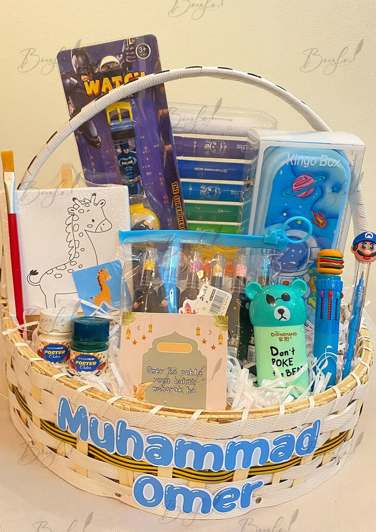 Custom Stationery Gift Basket for Kids | GB-100