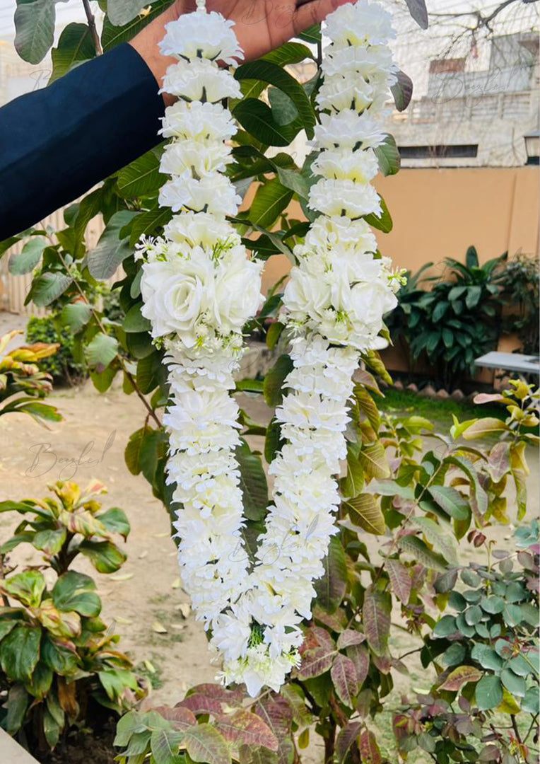 White Floral Garland | MA-005